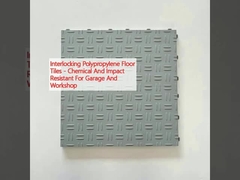Interlocking Polypropylene Floor Tiles - Chemical And Impact Resistant For Garage And Workshop