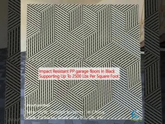 Impact Resistant PP garage floors In Black Supporting Up To 2500 Lbs Per Square Foot