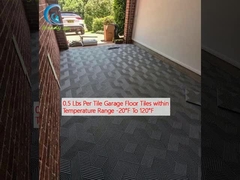 0.5 Lbs Per Tile Garage Floor Tiles within Temperature Range -20°F To 120°F
