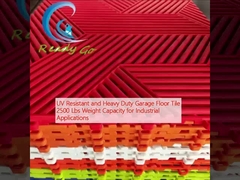UV Resistant and Heavy Duty Garage Floor Tile 2500 Lbs Weight Capacity for Industrial Applications