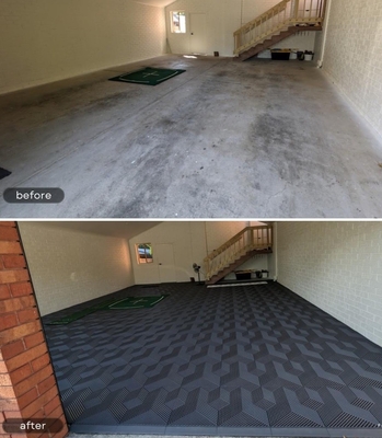 Anti Slip 12x12 Garage Floor Tile Anti UV Interlocking Garage Floor Panels