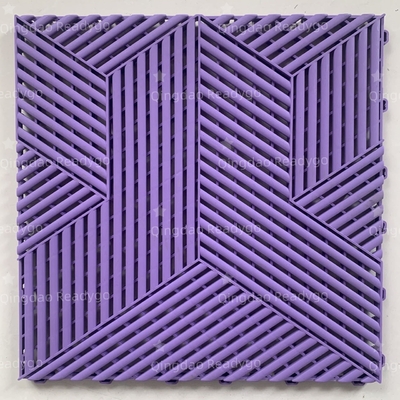 Thickness 18mm Heavy Duty Interlocking Floor Tiles ODM Hard Plastic Garage Tiles