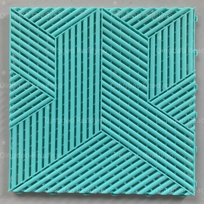 Factory readygo 3D Cubic garage floor tiles plastiuc flooring  interlocking Car wash grate floor