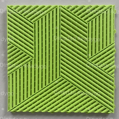 Abrasion Resistant Garagetrac Tiles Grey Square Interlocking Floor Tile