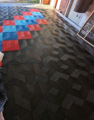 3D Waterproof Interlocking PP Plastic Garage Floor Tiles