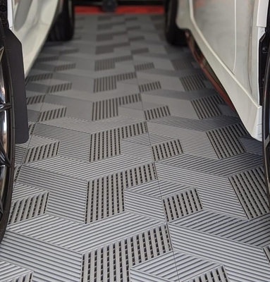 Heavy Duty 3D Garage Floor Tiles with Interlocking System