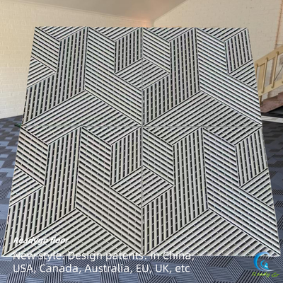 18mm Interlocking Epoxy Garage Flooring with Ribbed Surface