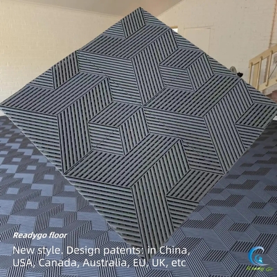 Grey Puzzle Garage Flooring Chemical Proof Garage Tile Squares