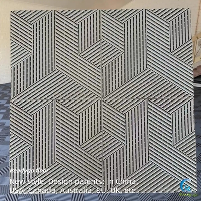 25000 Pound Interlocking Garage Tile ASTM D2047 Rigid Garage Floor Tiles