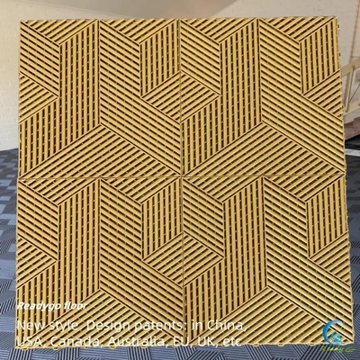 UV Resistant Polypropylene Garage Floor Tiles Black Industrial Interlocking Floor Tiles