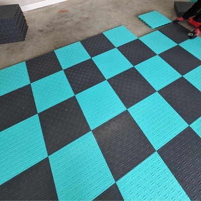Polypropylene Garagetrac Floor Tiles 18mm Interlocking PP Racedeck Diamond Tile