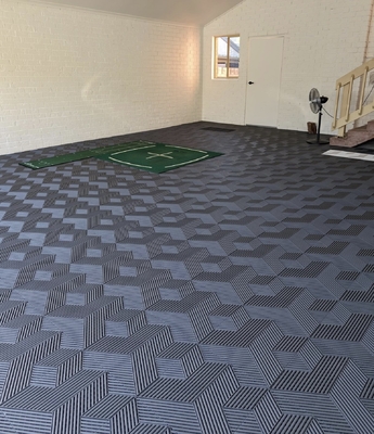garage floor tilesing Tiles Stain Oil and Chemical Resistant